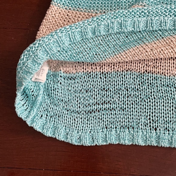 Women's Calvin Klein Jeans Striped Knitted Sweater Short Sleeve Top Medium/Large - Picture 10 of 12